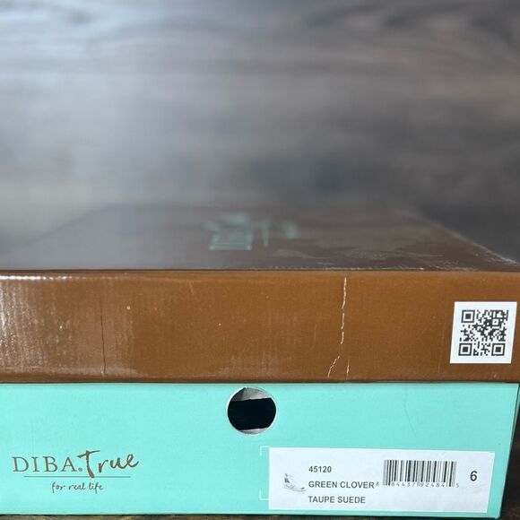 Diba True Women's Green Clover Cushioned Low Wedge Sandal in Taupe. Size 6. New! - Picture 4 of 16